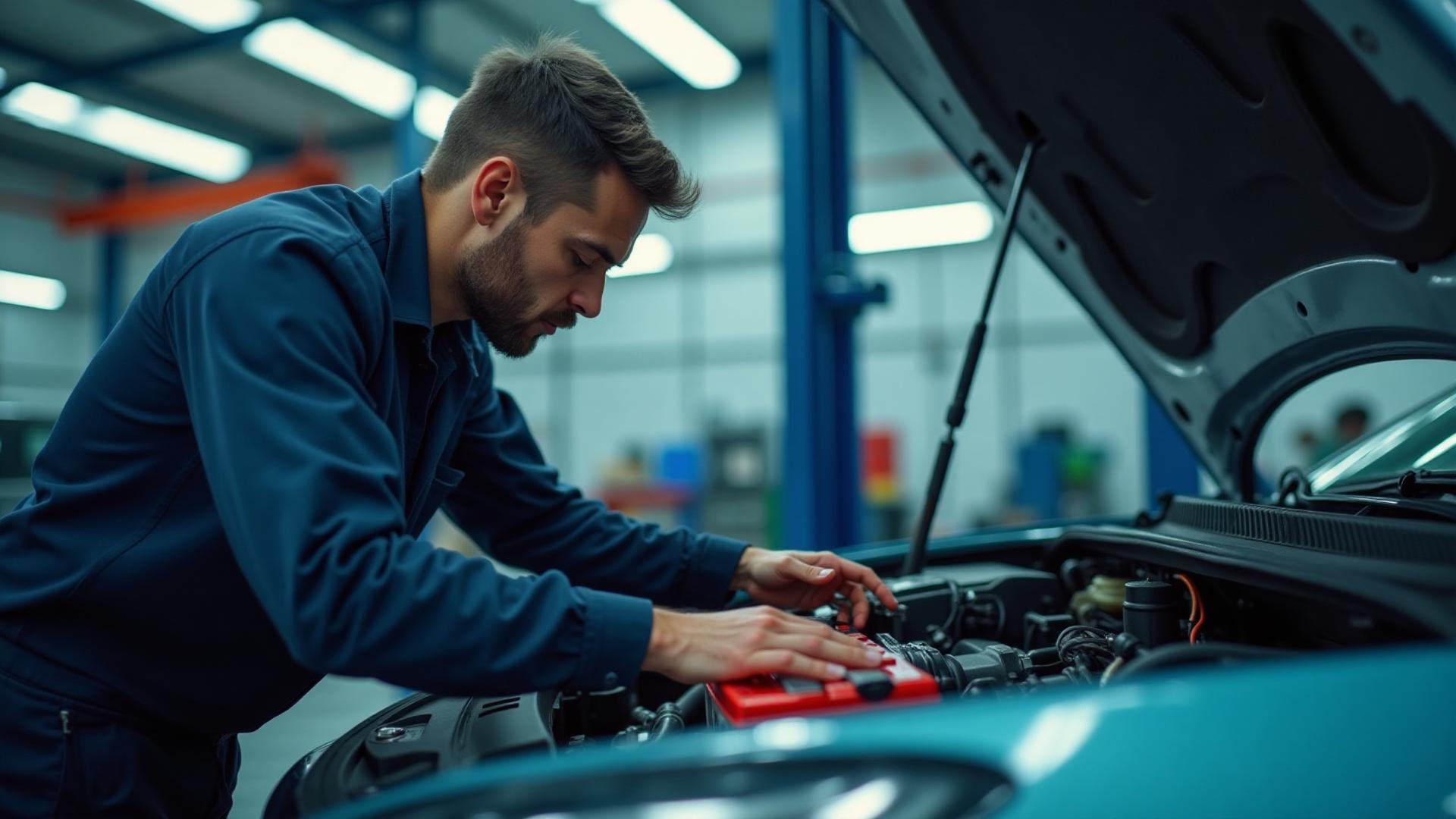 Mecânico trabalhando